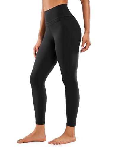 CRZ YOGA Women's Naked Feeling I High Waist Tight Yoga Pants Workout Leggings - 25 Inches Black-R009 12