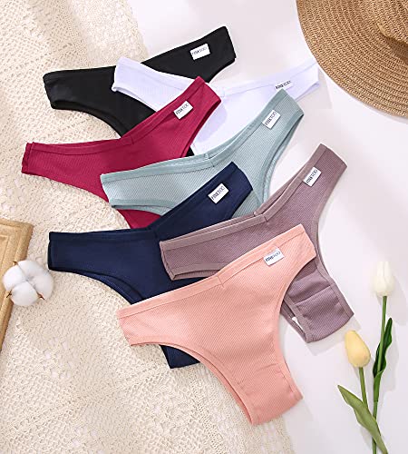 FINETOO 10er Ladies Pants Sexy Lingerie Cotton Briefs Shorts Tangas Brazilian Knickers Soft Bikinis for Women Seamless Underwear Set Multipack