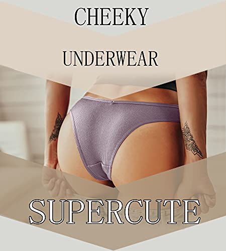 FINETOO 10er Ladies Pants Sexy Lingerie Cotton Briefs Shorts Tangas Brazilian Knickers Soft Bikinis for Women Seamless Underwear Set Multipack