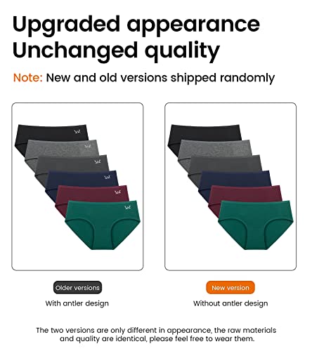 Cholewy Womens Underwear Multipack - Soft and Stretchy Ladies Knickers Comfortable Cotton Pants for Women, Ideal for Daily Wear (Pack of 6)
