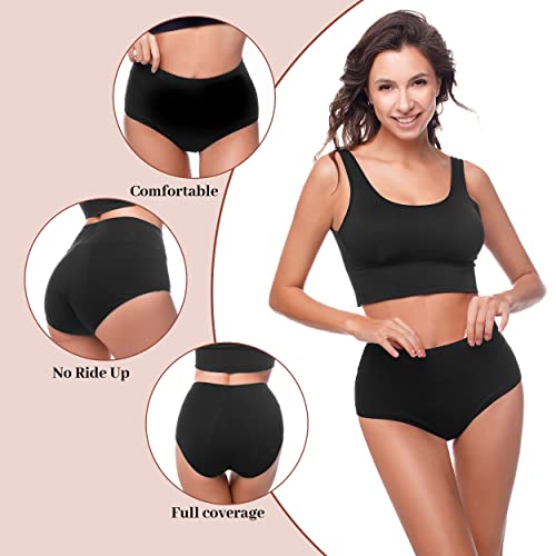 Walifrey Period Pants, Menstrual Underwear for Women, Cotton Knickers Multipack with Leakproof Crotch for Heavy Flow Extra Protection 2pack XL