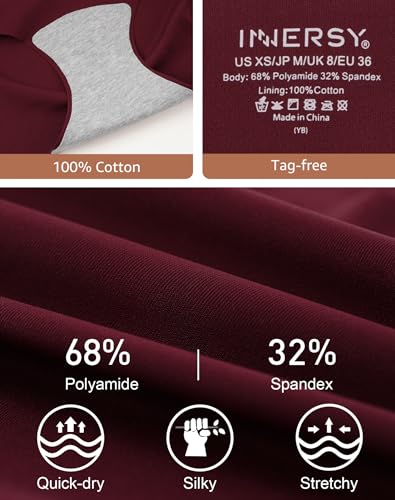 INNERSY No Vpl Knickers for Women Seamless Underwear Invisible Pants Ladies Briefs Multipack 3 (12, Pink/Burgundy/Black)