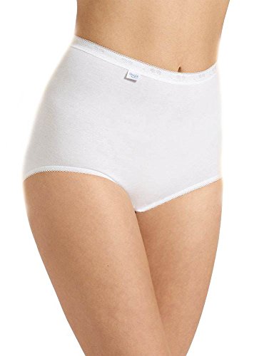 Sloggi Women's Basic+ Maxi Brief 2 Pack White, 16