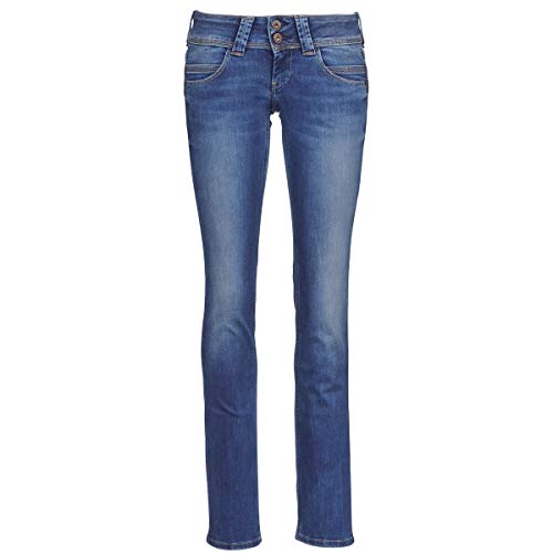 Pepe Jeans Women's Venus Jeans, Blue (Denim-d24), 28W 30L UK