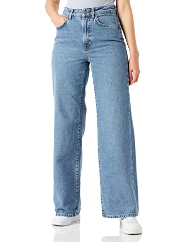ONLY Women's ONLHOPE EX HW Wide DNM ANA345 NOOS Jeans, Light Blue Denim, 32/30