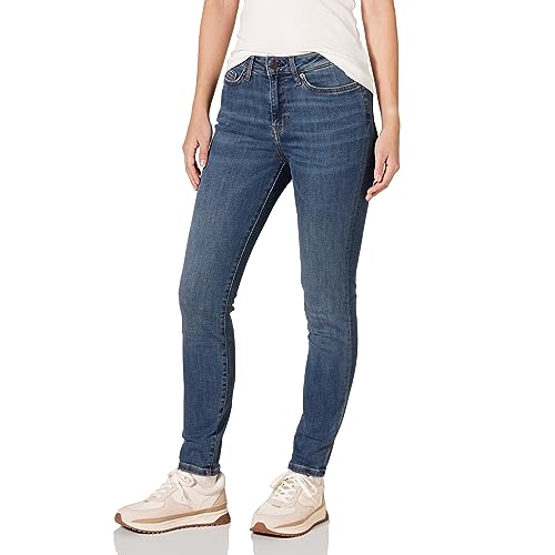 Amazon Essentials Women's High-Rise Skinny Jean, Medium Wash, 12