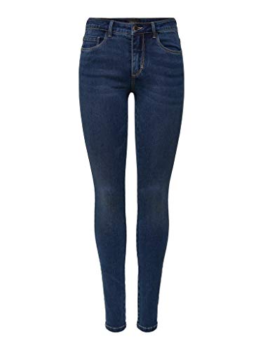 ONLY NOS Women's Onlroyal Reg Skinny Jeans, Blue (Dark Blue Denim Dark Blue Denim), M /L32 (Manufacturer Size: M /L32)