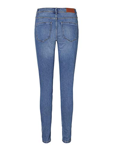 Vero Moda Women's Vmtanya Mr Piping Vi349 Noos Skinny Jeans, Blue (Medium Blue Denim Medium Blue Denim), M UK