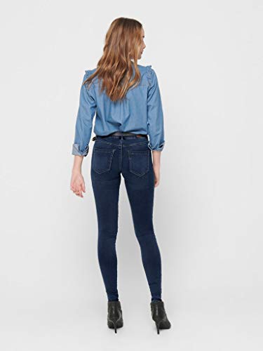 ONLY NOS Women's Onlroyal Reg Skinny Jeans, Blue (Dark Blue Denim Dark Blue Denim), M /L32 (Manufacturer Size: M /L32)
