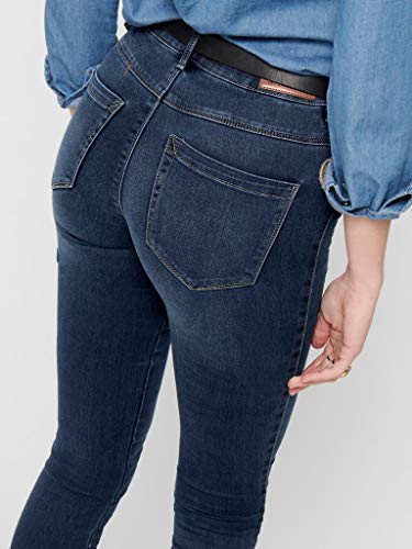 ONLY NOS Women's Onlroyal Reg Skinny Jeans, Blue (Dark Blue Denim Dark Blue Denim), M /L32 (Manufacturer Size: M /L32)