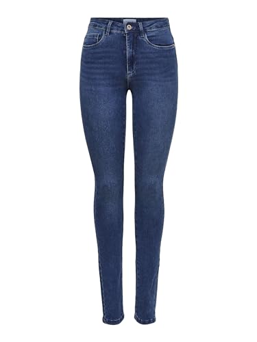 ONLY Women's Royal High Waist Skinny-fit Jeans, Blue (Medium Blue Denim), L/32L