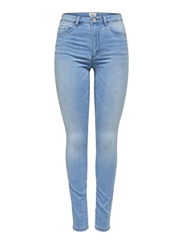 ONLY Women's Royal Life HW Sk Jeans Noos Skinny, Light Blue (Light Blue Denim), 32L Small