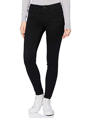 Vero Moda Women's Vmseven Nw Shape Up Vi506 Noos Slim Jeans, Black, M UK