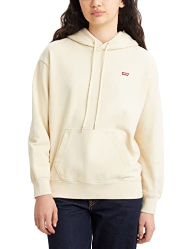 Levi's Women's Standard Sweatshirt Hoodie, Creme Brulee, M