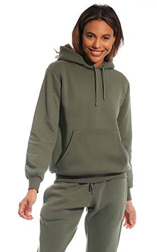 Light & Shade Women's Hooded Soft Touch Ladies Loungewear Hoodie Sweatshirt Top