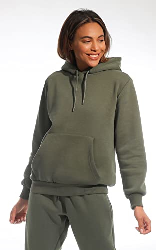 Light & Shade Women's Hooded Soft Touch Ladies Loungewear Hoodie Sweatshirt Top