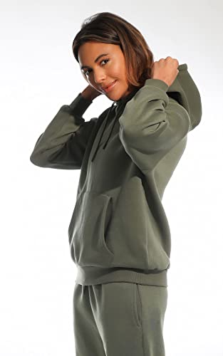 Light & Shade Women's Hooded Soft Touch Ladies Loungewear Hoodie Sweatshirt Top