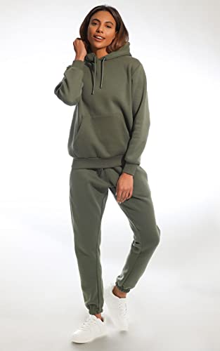 Light & Shade Women's Hooded Soft Touch Ladies Loungewear Hoodie Sweatshirt Top