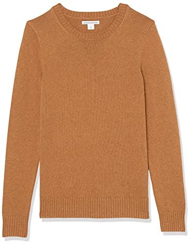 Amazon Essentials Women's 100% Cotton Crewneck Sweater (Available in Plus Size), Navy, M