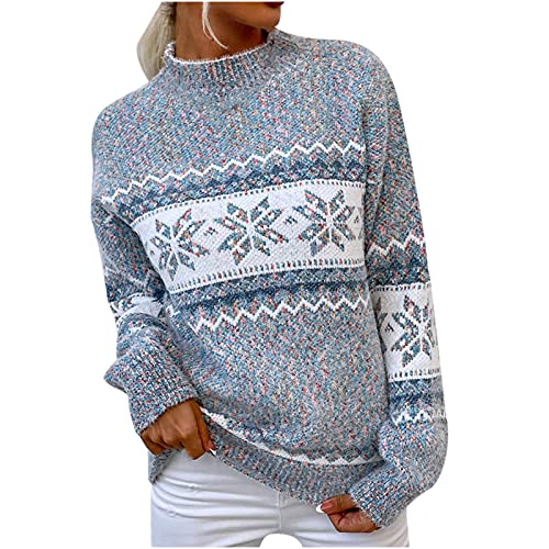 Women Wool Blend Sweater Winter Fisherman Cable Turtleneck Sweater Long-Sleeve Sweater Sweatshirts Sale Clearance Ladies Jumper Sweatshirts Solid Soft Thin Pullover Tops