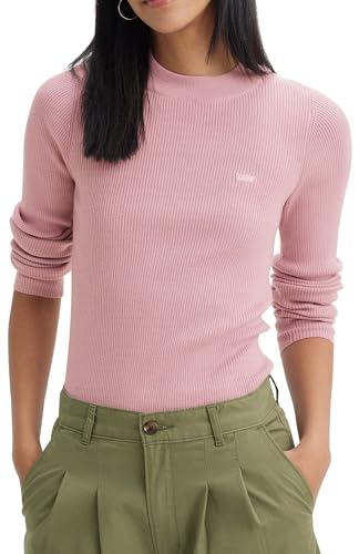 Levi's Women's Crew Rib Sweater Sweatshirt, Keepsake Lilac, M