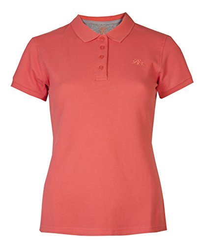 Brody & Co. Womens Polo T-Shirt Plain (10, Coral)