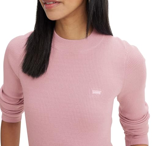 Levi's Women's Crew Rib Sweater Sweatshirt, Keepsake Lilac, M