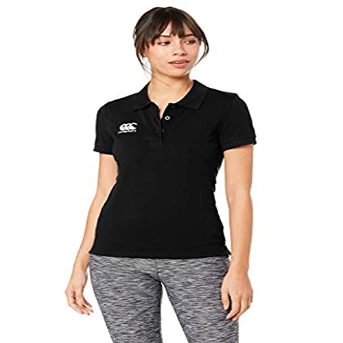 Canterbury Women's Waimak Polo Shirt - Black, Size 12