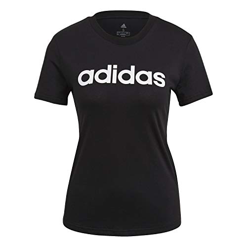 adidas Women's T-shirt-gl0769 T Shirt, Black/White, XXS UK