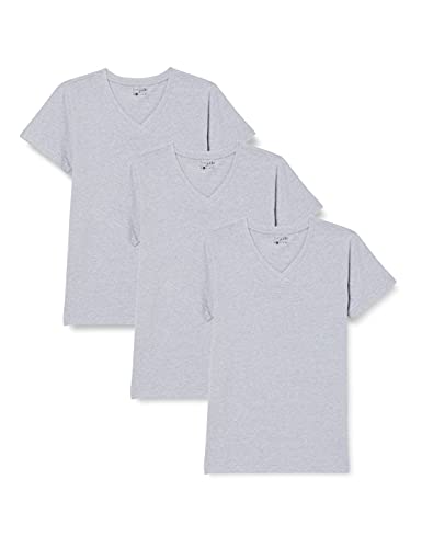 Berydale Multipack of 3: Women's T-Shirt with V-Neck in grey, L