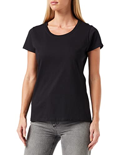 Fruit of the Loom Women's Original T. T-Shirt, Black, 12 (Manufacturer Size:Medium)