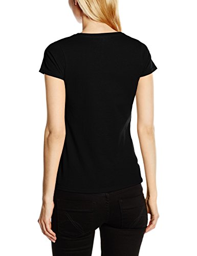 Fruit of the Loom Women's Original T. T-Shirt, Black, 12 (Manufacturer Size:Medium)