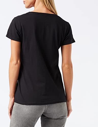 Fruit of the Loom Women's Original T. T-Shirt, Black, 12 (Manufacturer Size:Medium)