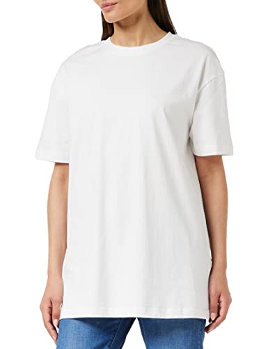 Urban Classics Women's Ladies Oversized Boyfriend tee T-Shirt, White, S