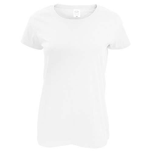 Fruit of the Loom Womens/Ladies Short Sleeve Lady-Fit Original T-Shirt (S) (White)
