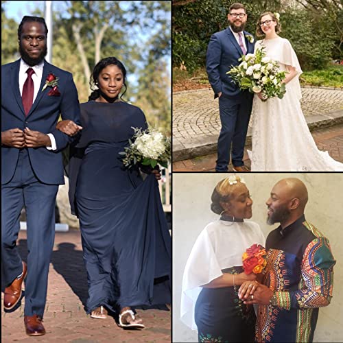 Ladiery Sheer Chiffon Capes Soft Capelets for Women, Lightweight Shawls and Wraps for Evening Party Dress Cover Up