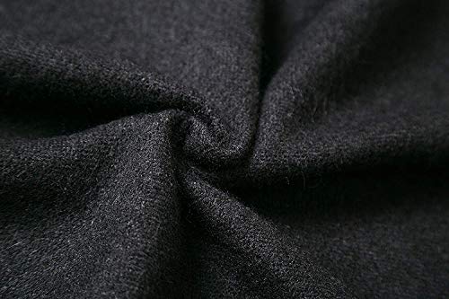 Womens Reversible Oversized Poncho Cape Blanket Shawl Cardigans (One Size, Black & Grey)