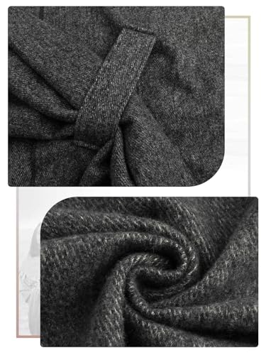 Danfiki Ponchos for Women Shawls Wraps Oversized Winter Warm Scarf Knitted Cape Wearable Blanket Long Cardigans Sweater Coats Christmas Birthday Gifts with tie