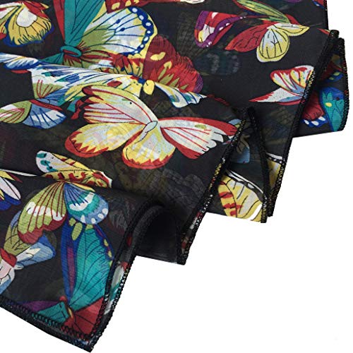 Max Hsuan Womens Ladies Baggy Oversize Plus Size Batwing Tunic Top Blouse Floral Chiffon Kaftan