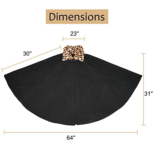 Poncho Blanket Women, Sherpa Fleece Cloak Coat, Soft Warm Snuggly Blanket Cape, Cozy Plush Wearable Blanket for Adult, Gift Idea Womens, Single layer/black