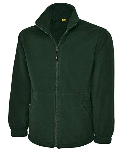 Ladies Full Zip Classic Fleece Jackets Sizes 8 to 30 by MIG - Suitable for Work & Leisure (16 to 18 / L - Large, Bottle Green)