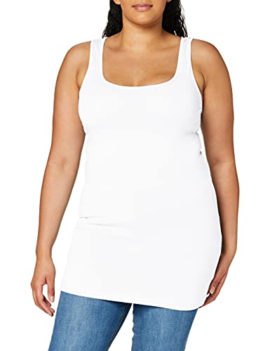 Vero Moda Women's Vmmaxi My Soft Long Tank Top Noos Vest, White (Bright White), XL UK