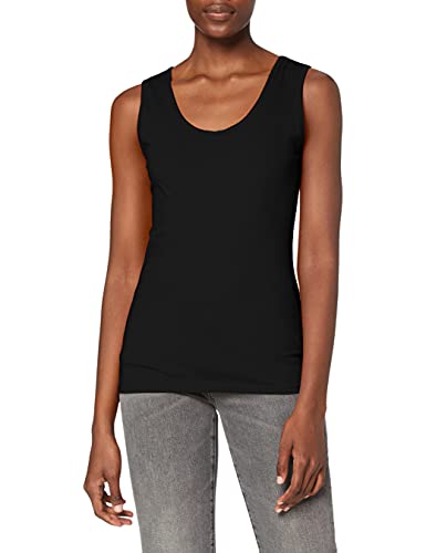 FRUIT OF THE LOOM Women's Valueweight Vest, Black, M UK