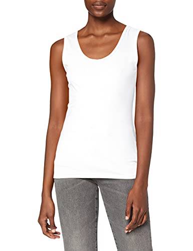 Fruit of the Loom Women's Valueweight Vest Lady Fit, White, XL