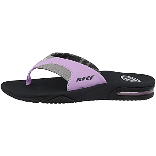 Reef Women's Fanning Flip-Flop, Grey Grey Purple Gpp, 4 UK
