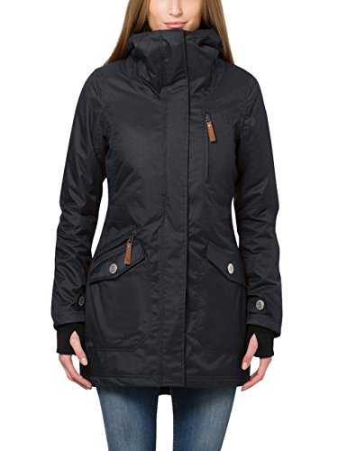 Berydale Women's Coat: Wind and Waterproof Parka jacket, Black, 12 (Manufacturer size: M)