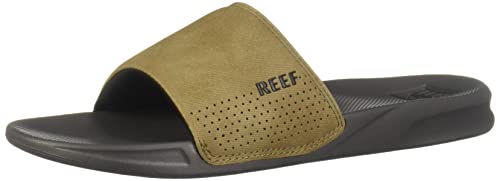 Reef Women's One Slide Sandal, Grey Tan, 11 UK