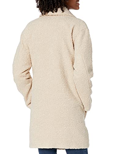 Amazon Essentials Women's Teddy Bear Fleece Oversized-Fit Lapel Jacket (Previously Daily Ritual), Sand, M