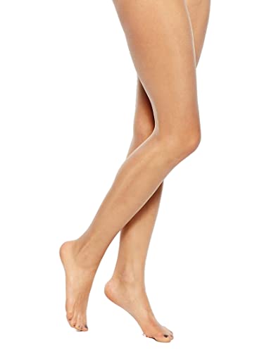 Pretty Polly Women Naturals 8 Denier Oiled Tights S-M slightly sunkissed