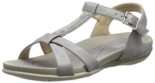 Rieker Women's V9463 Closed Toe Sandals, Grey Grey, 6 UK